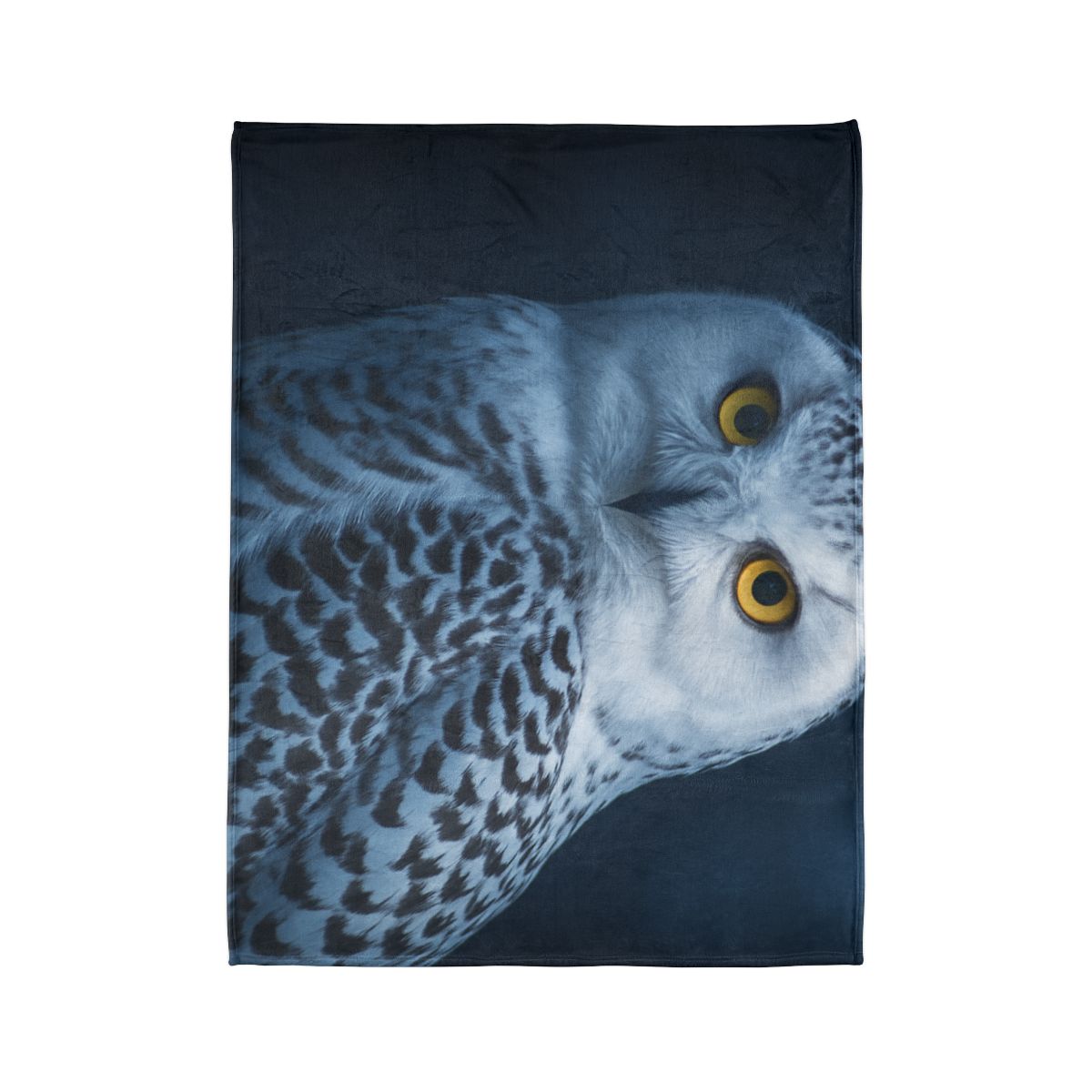 Midnight Watch Snowy Owl stylish throw blankets