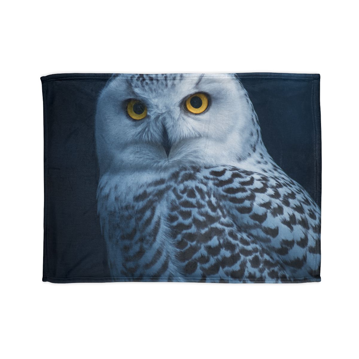 Midnight Watch Snowy Owl stylish throw blankets