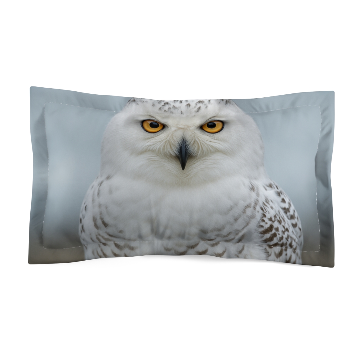 Midnight Watch Snowy Owl stylish throw pillows