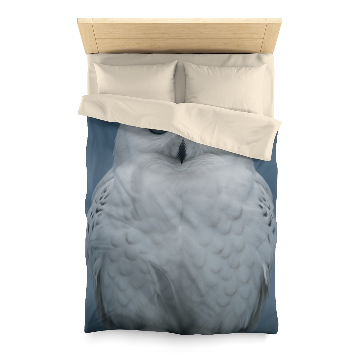 Midnight Watch Snowy Owl designer printed duvets