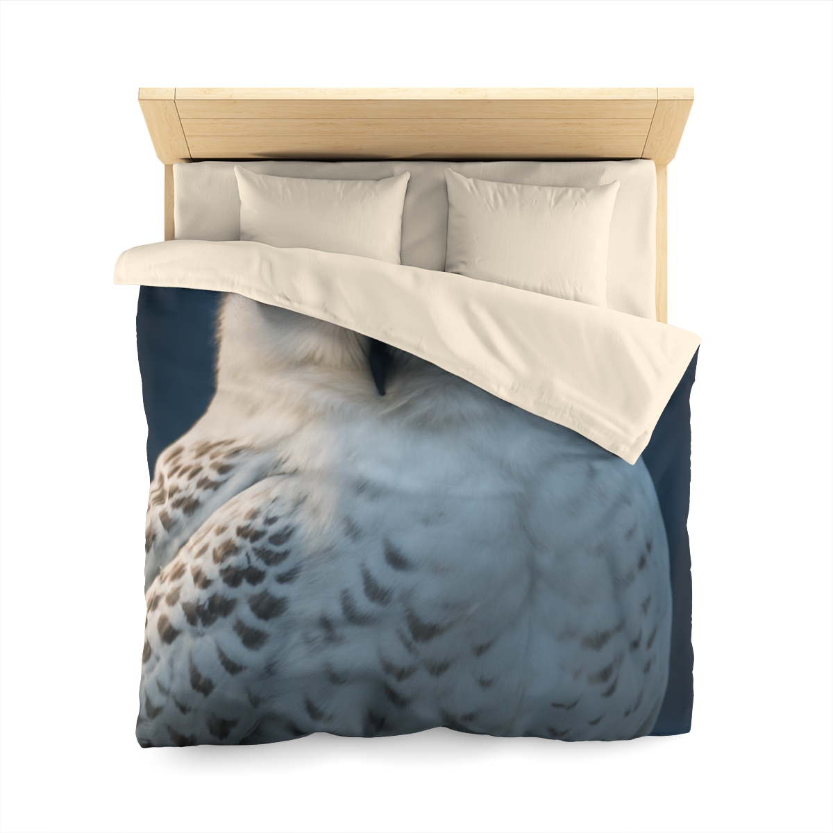 Midnight Watch Snowy Owl personalized bedding duvets