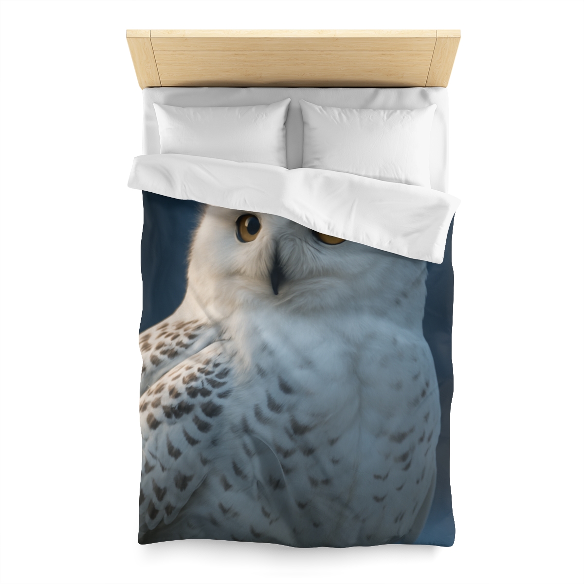 Midnight Watch Snowy Owl personalized bedding duvets
