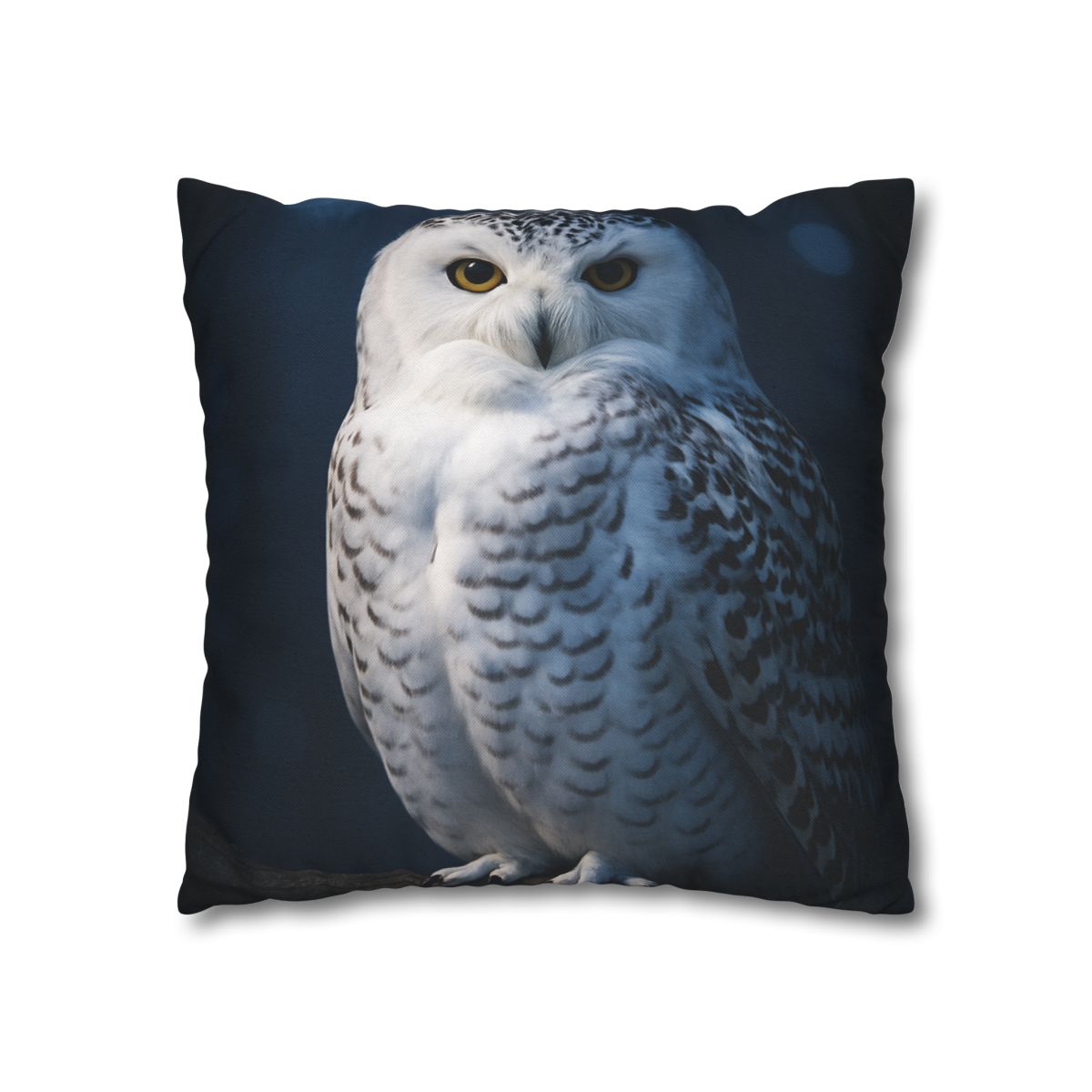 Midnight Watch Snowy Owl soft cotton pillow cases