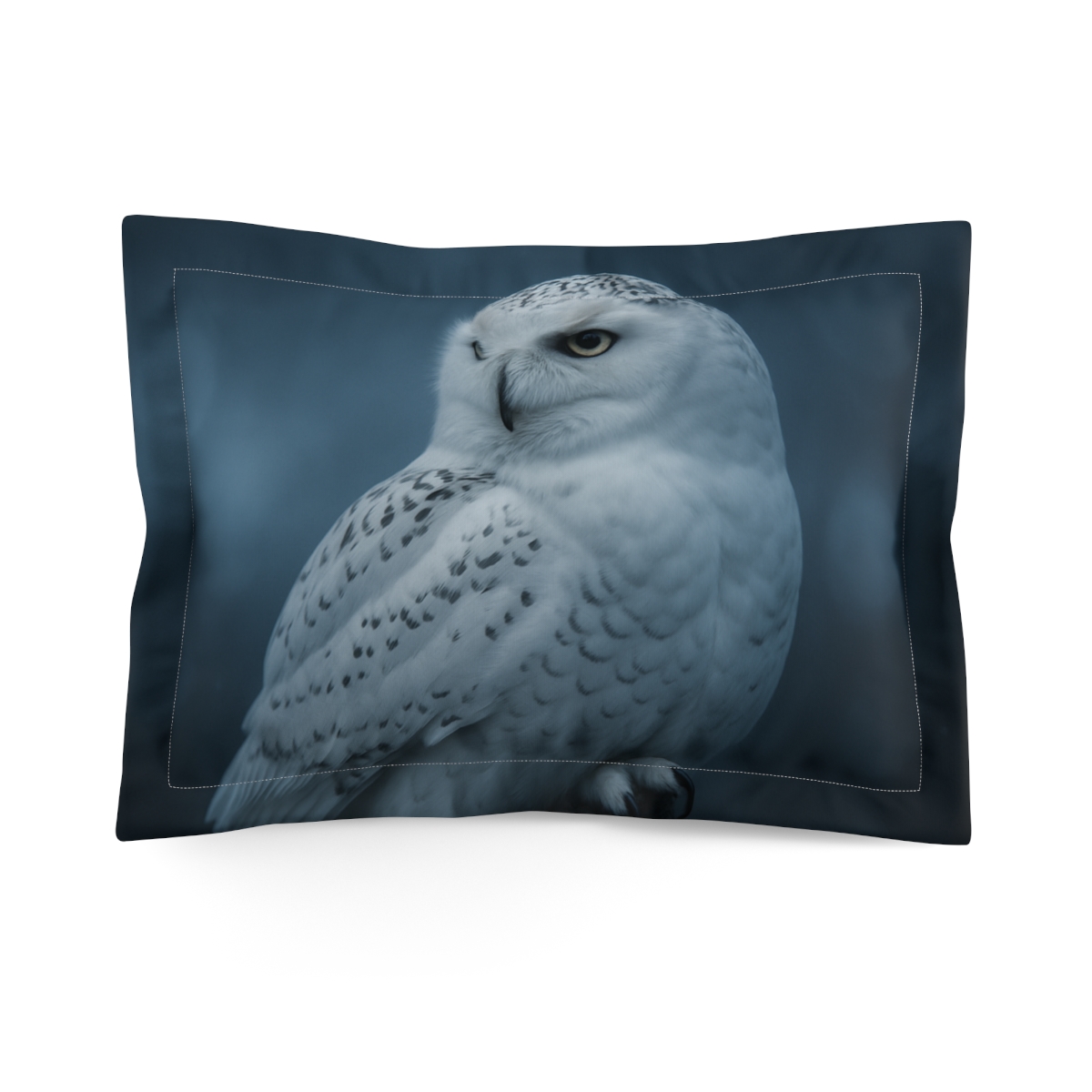 Midnight Watcher Snowy Owl personalized decorative pillows