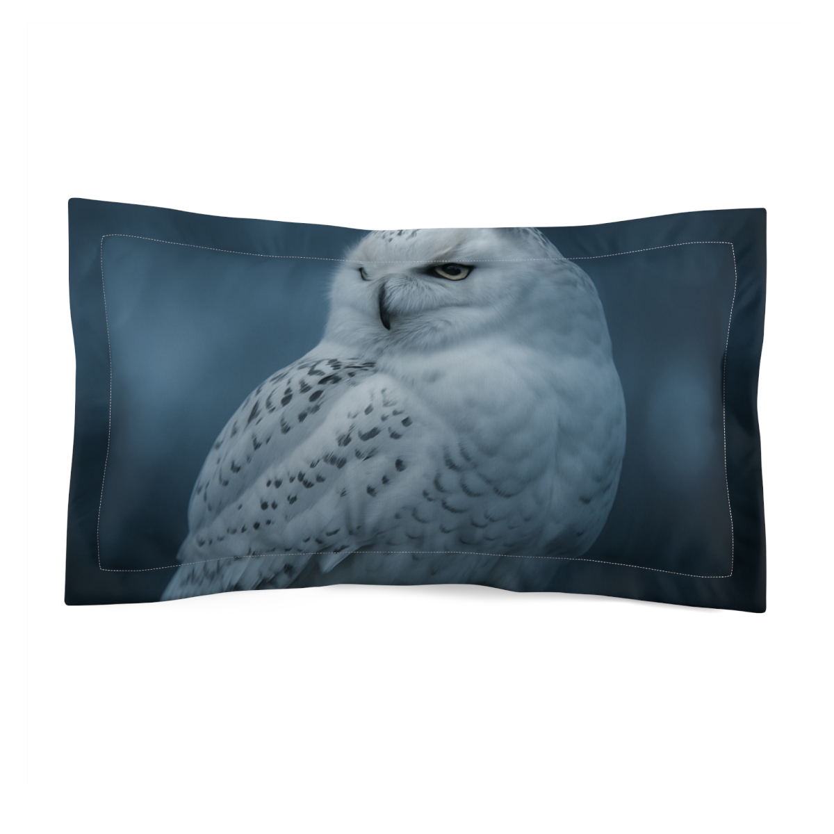 Midnight Watcher Snowy Owl personalized decorative pillows