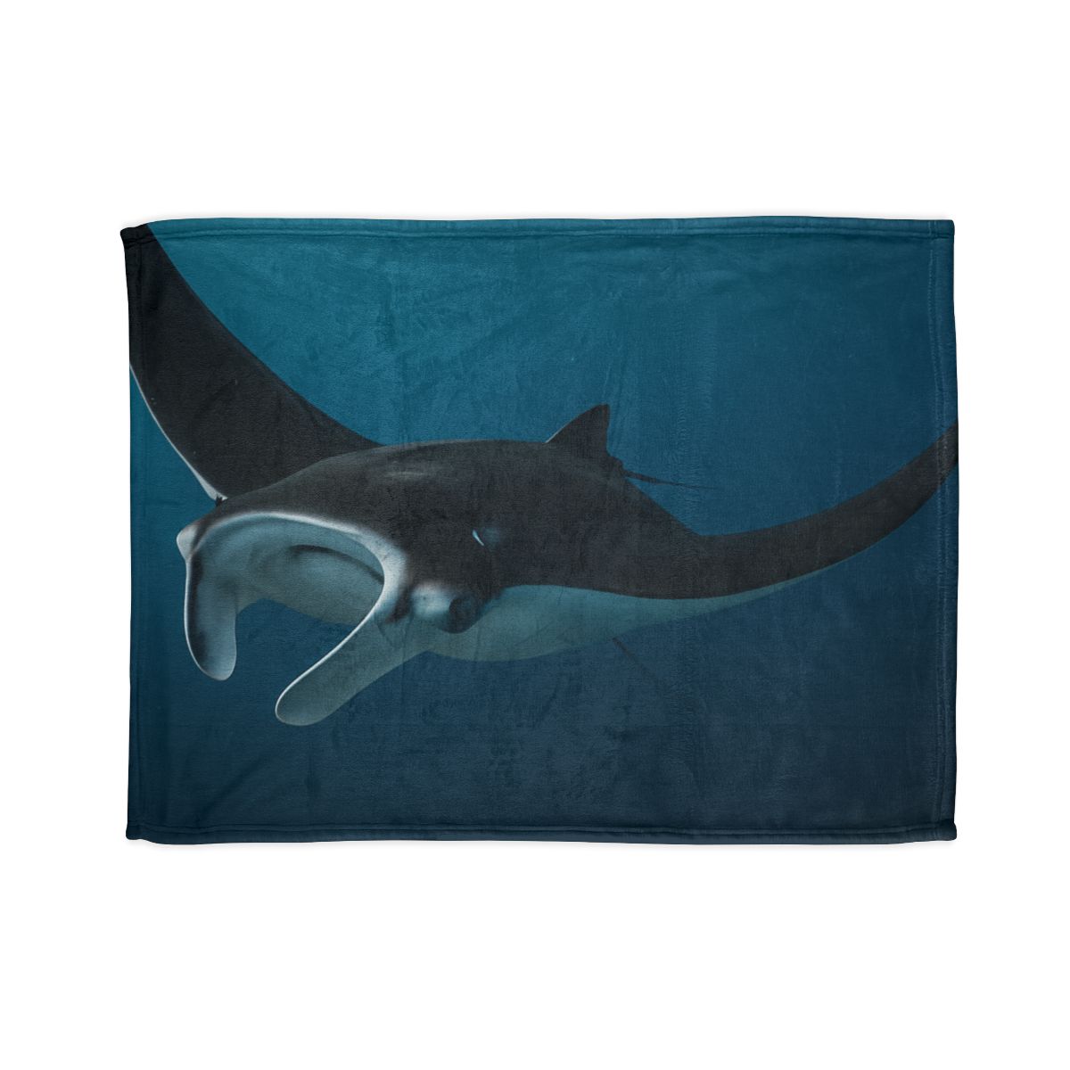 Midwater Dancer Manta Ray soft fleece blankets