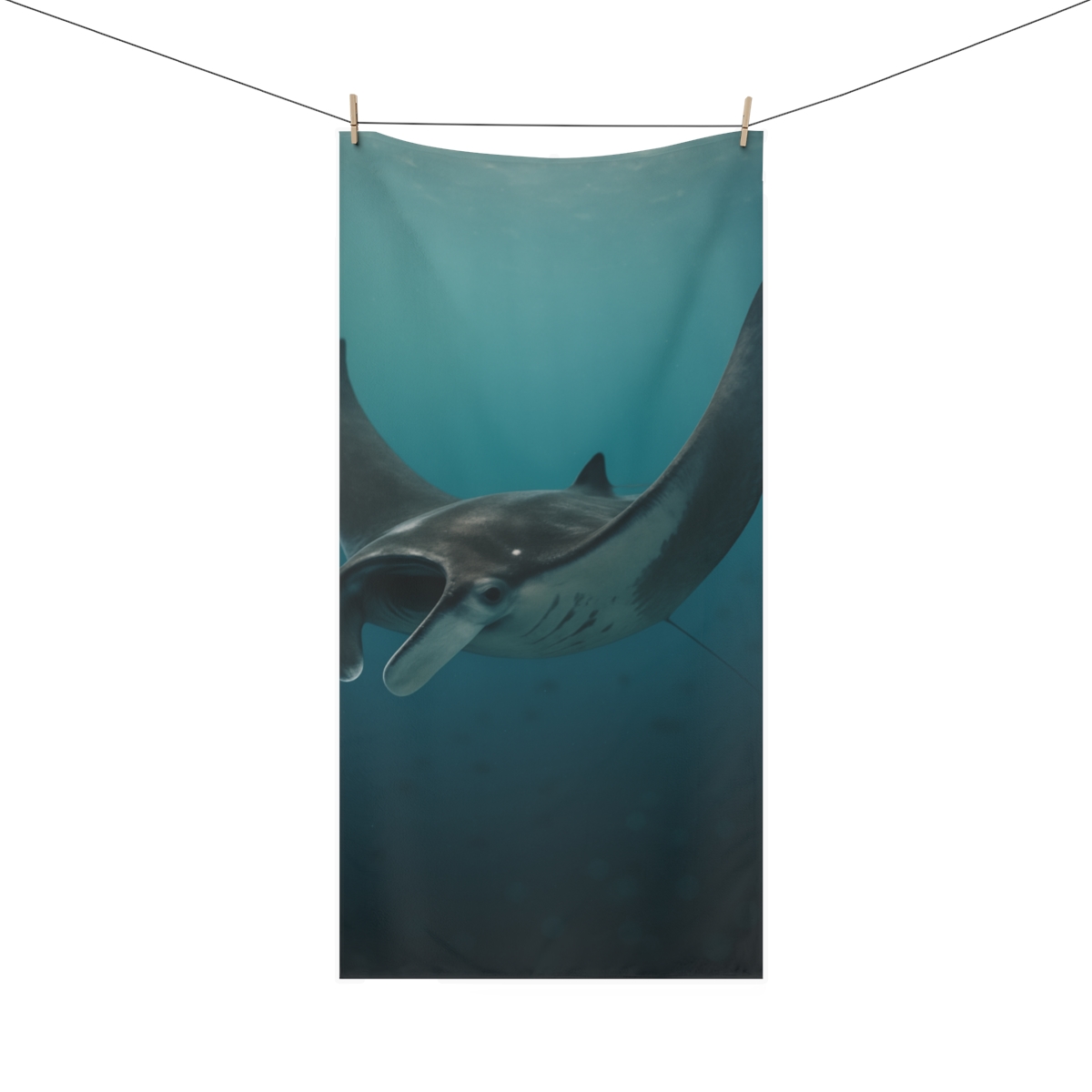 Midwater Phantom Manta Ray custom towels
