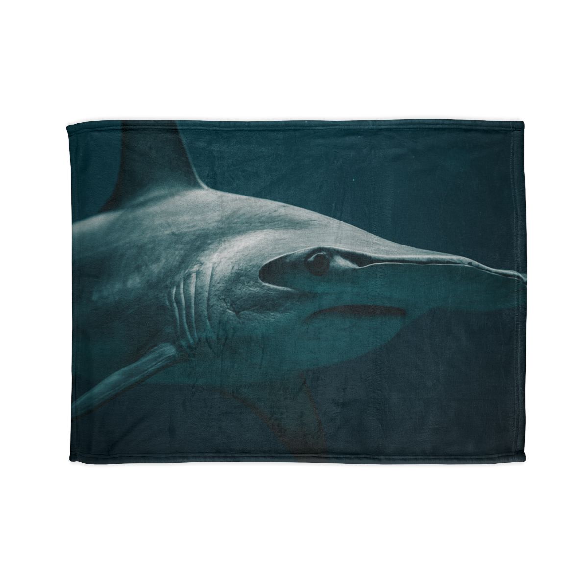 Midwater Silhouette Hammerhead Shark personalized cozy blankets
