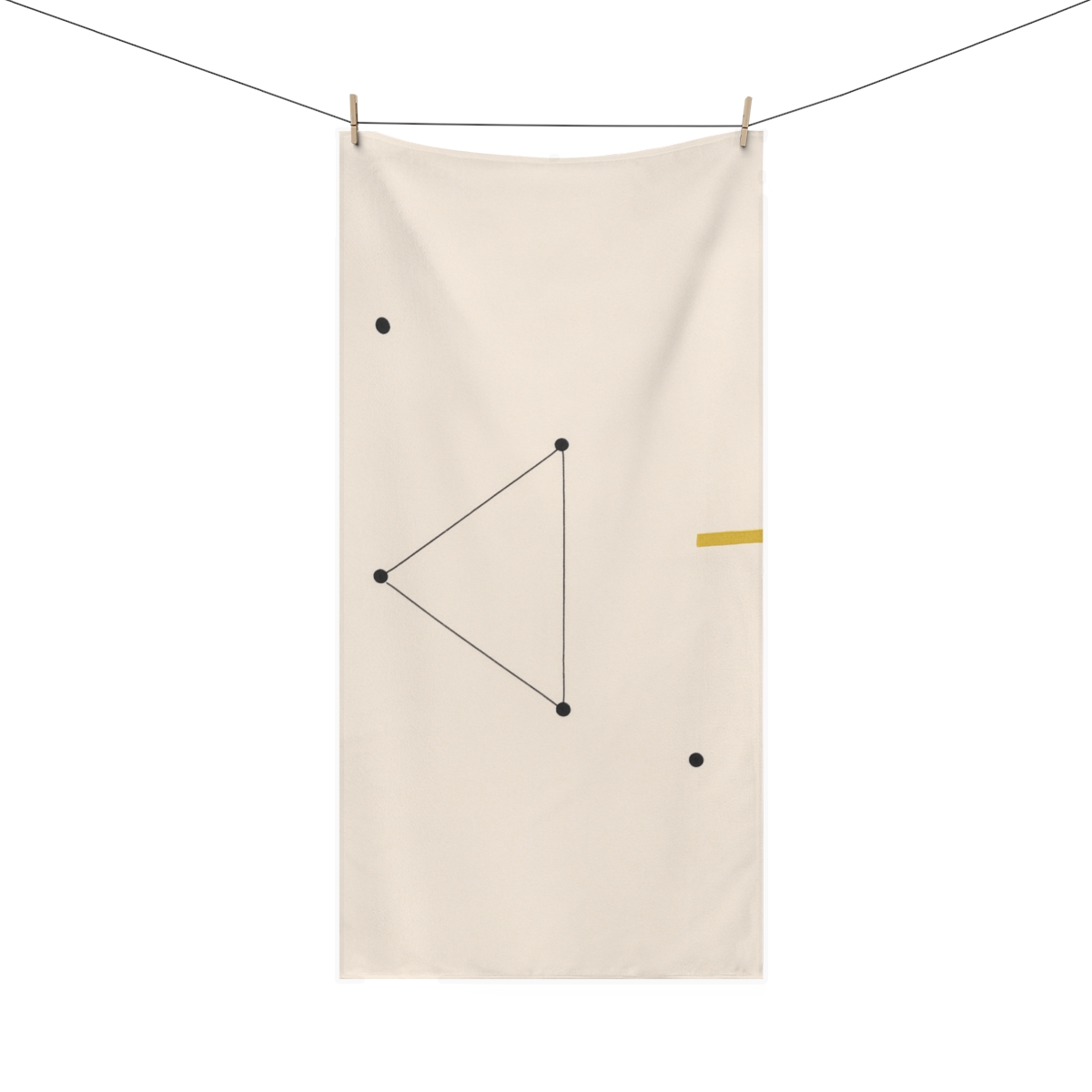 Minimal Constellation Line Cluster decorative home towels