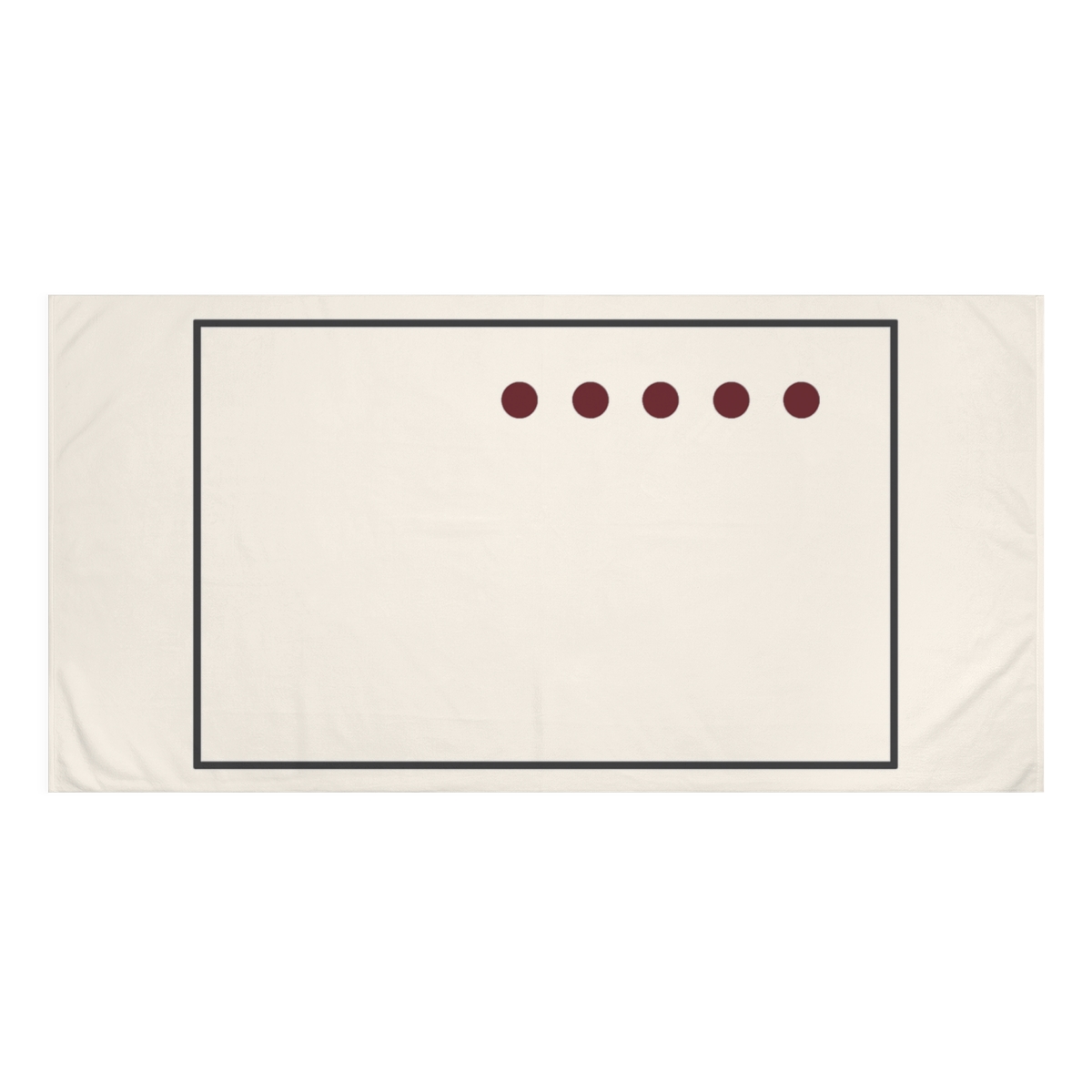 Minimal Dot Column And Frame Pause designer printed towels