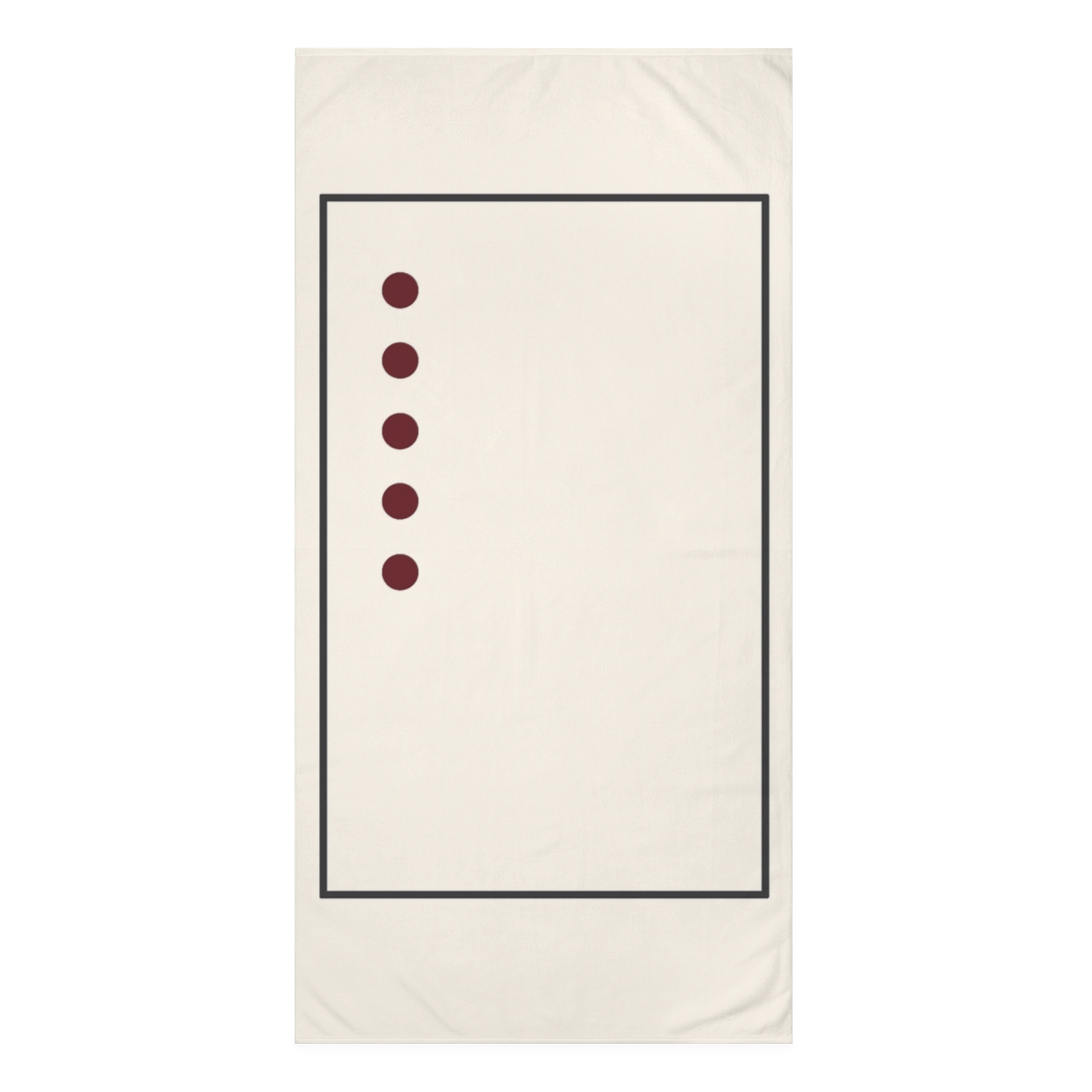 Minimal Dot Column And Frame Pause designer printed towels