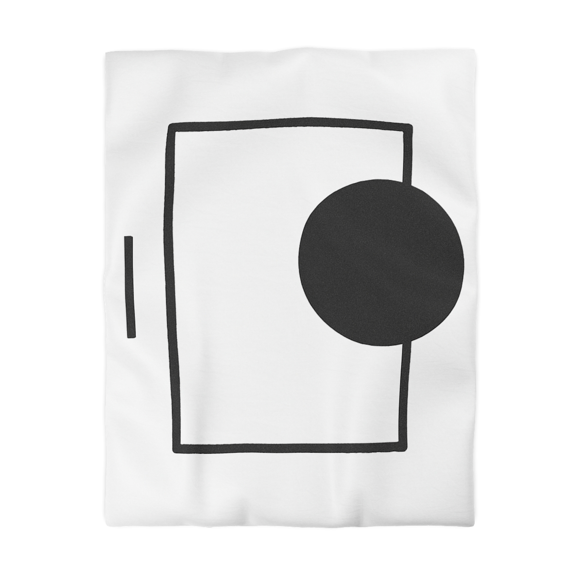 Minimal Eclipse Frame Trio personalized bedding duvets