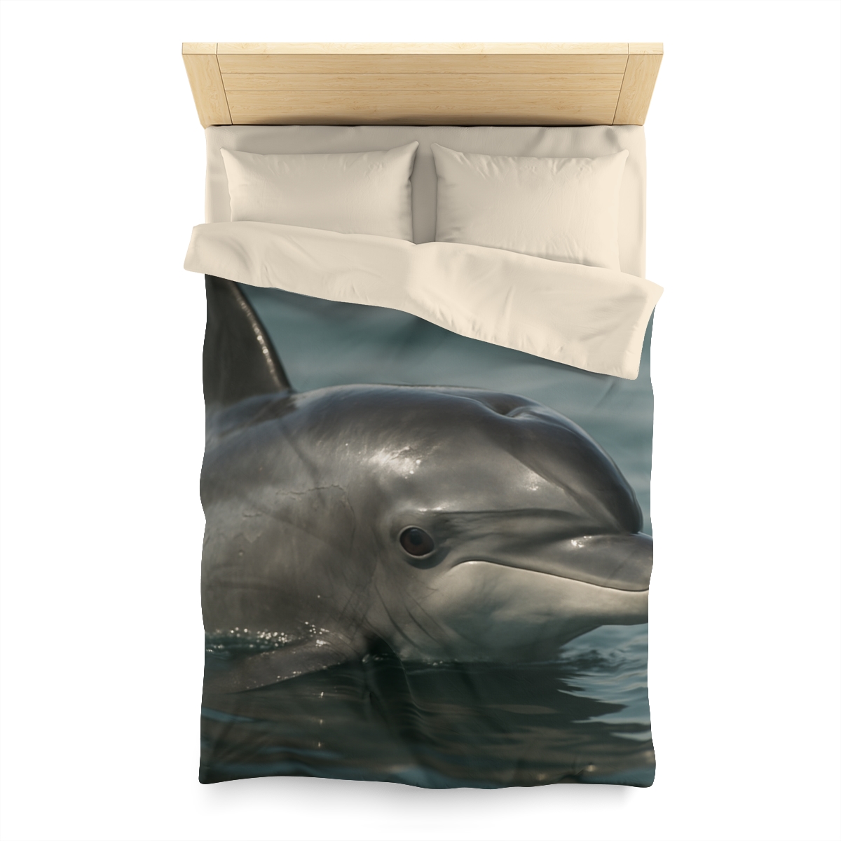 Mirror Calm Bottlenose Dolphin custom duvets
