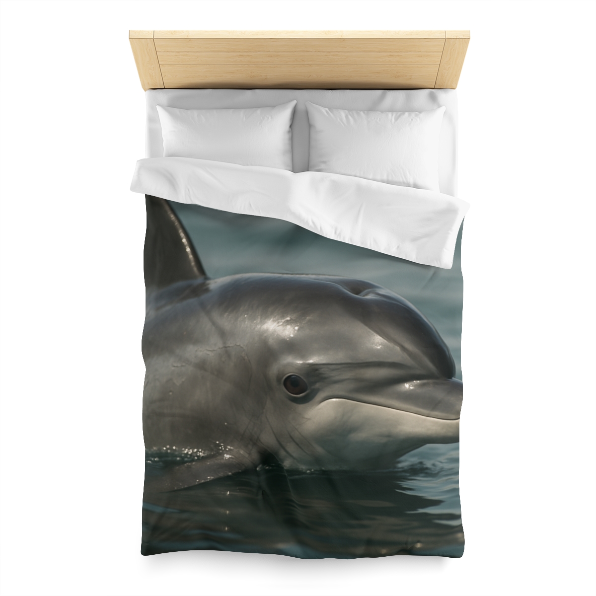 Mirror Calm Bottlenose Dolphin custom duvets