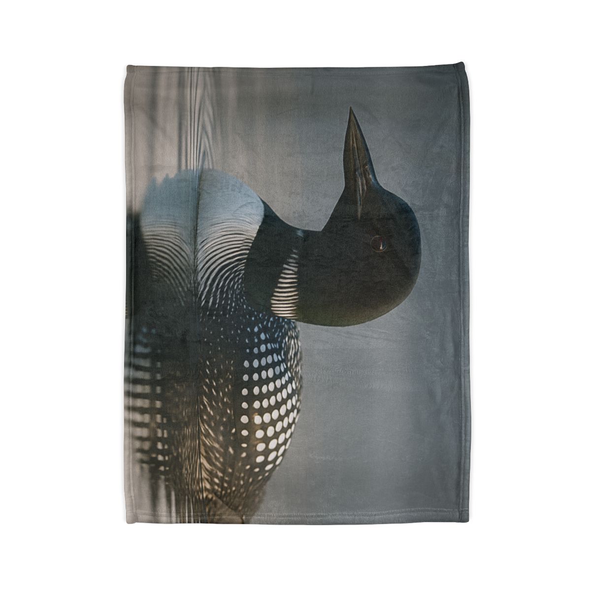 Mirror Calm Common Loon designer printed blankets