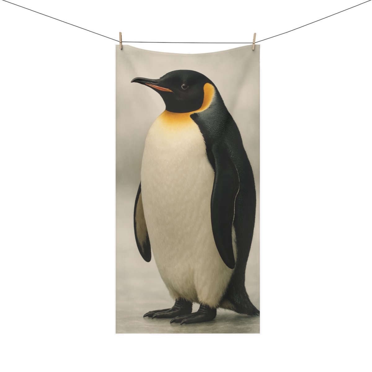 Mirror Calm Emperor Penguin trendy hand towels