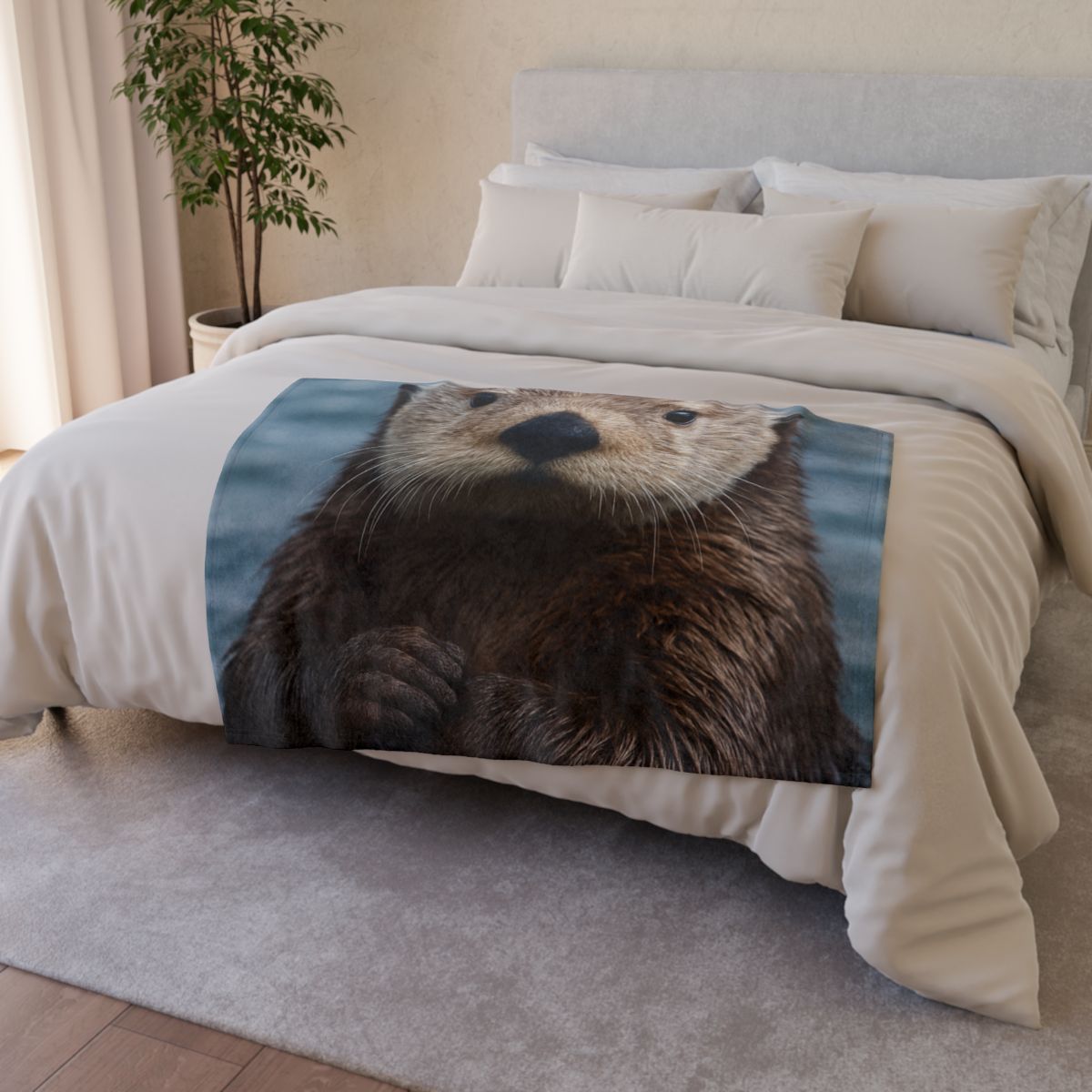Mirror Drift Sea Otter decorative home blankets