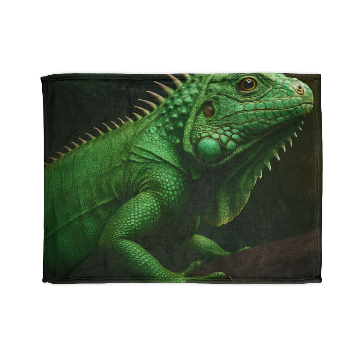 Mirror Glide Green Iguana decorative home blankets