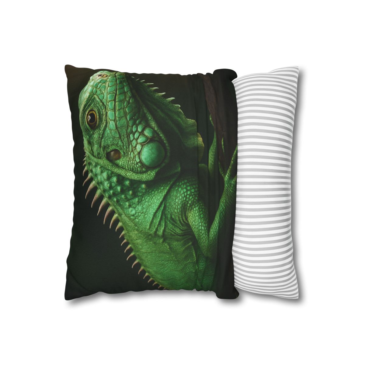 Mirror Glide Green Iguana comfortable bedding pillow covers