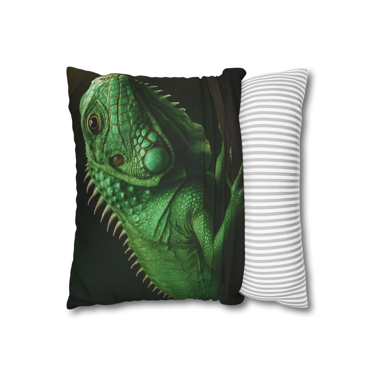Mirror Glide Green Iguana comfortable bedding pillow covers