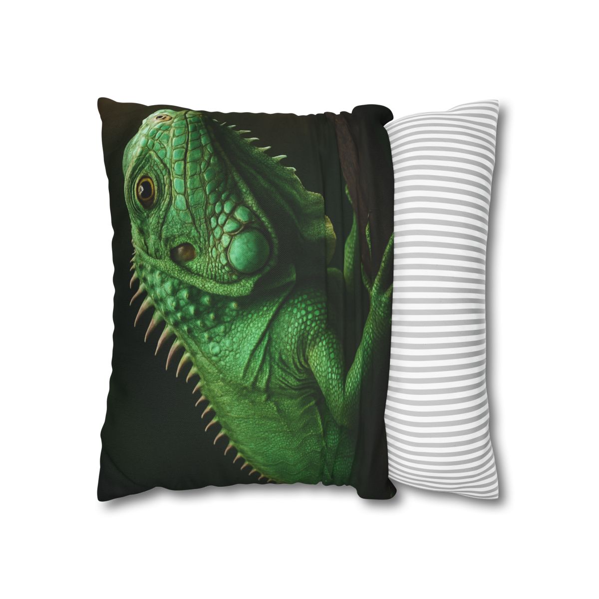 Mirror Glide Green Iguana comfortable bedding pillow covers