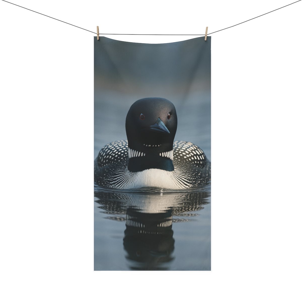 Mirror Wake Common Loon soft cotton towels