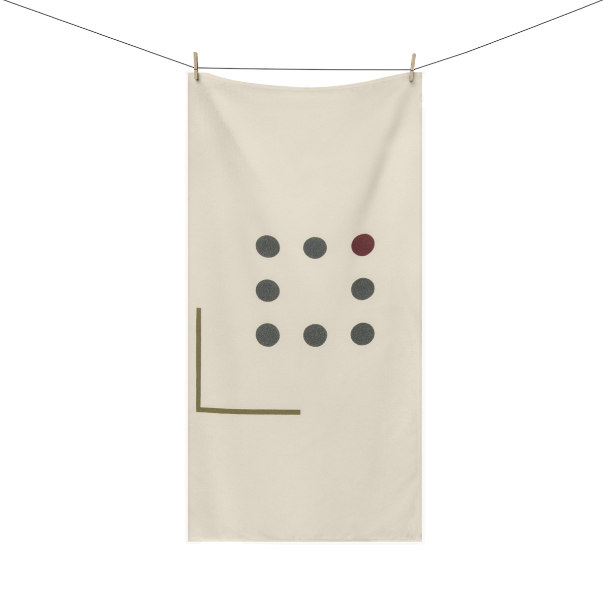 Missing Cell Dot Grid With Corner Bar unique gift towels