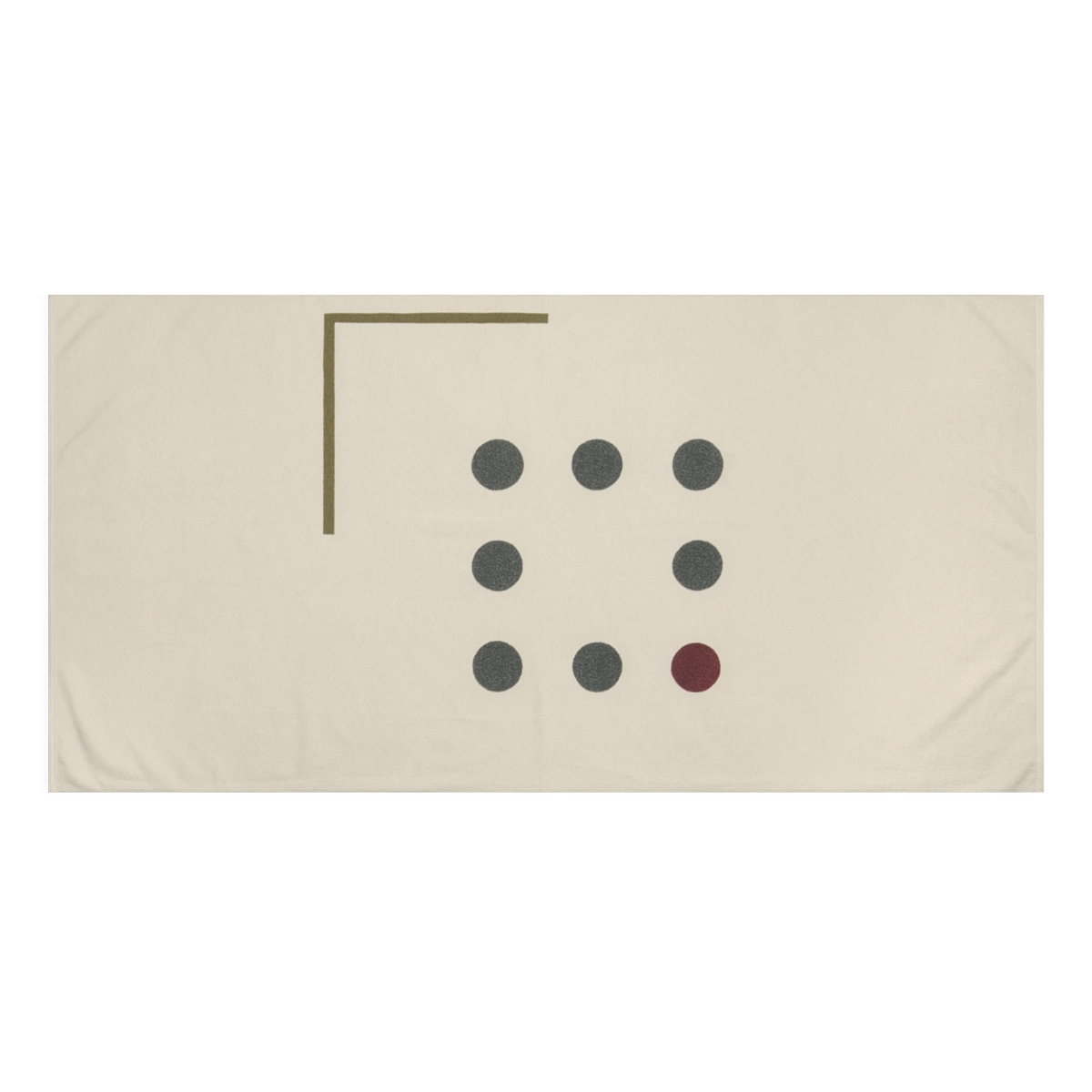 Missing Cell Dot Grid With Corner Bar unique gift towels