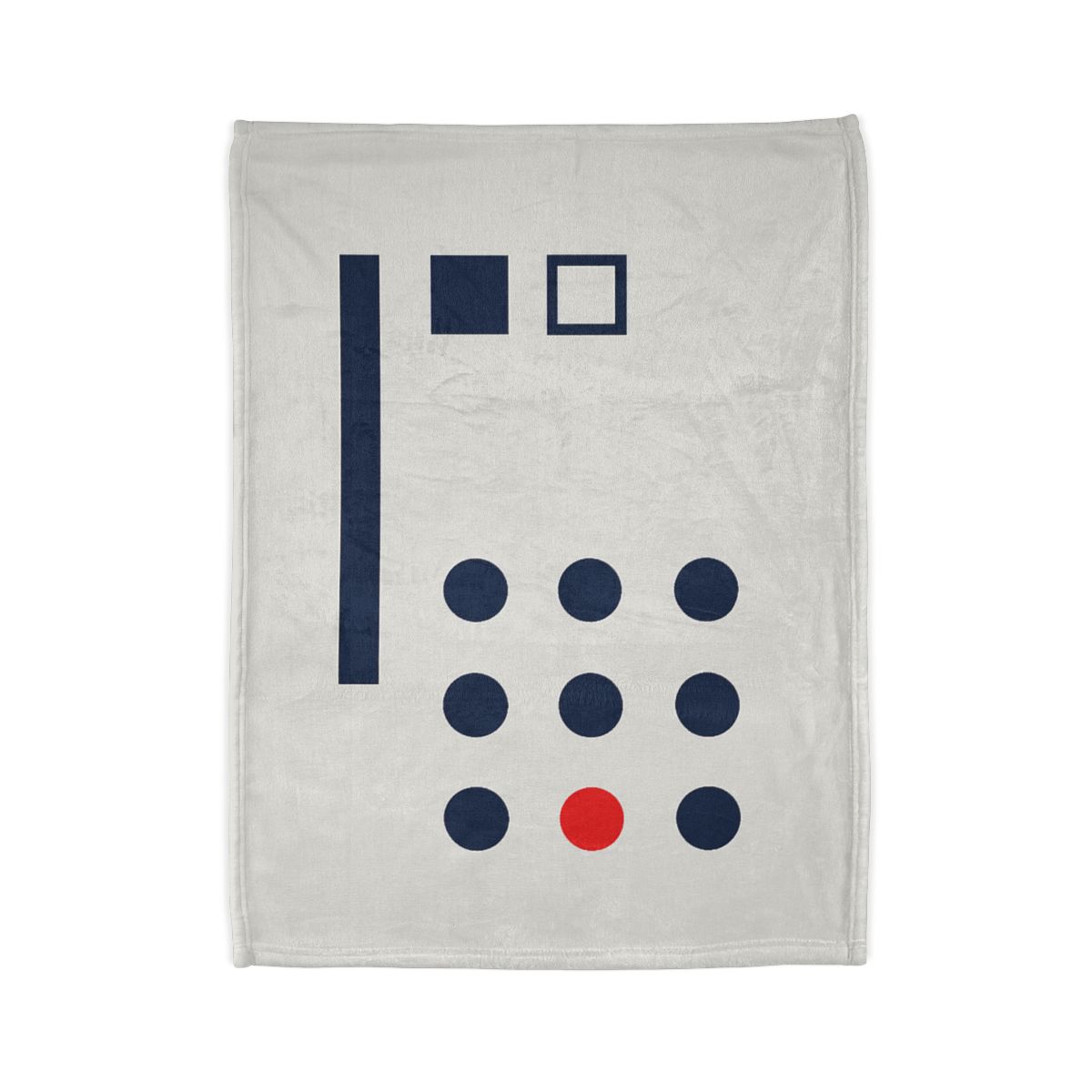 Missing Cell Dot Grid With Long Bar personalized cozy blankets