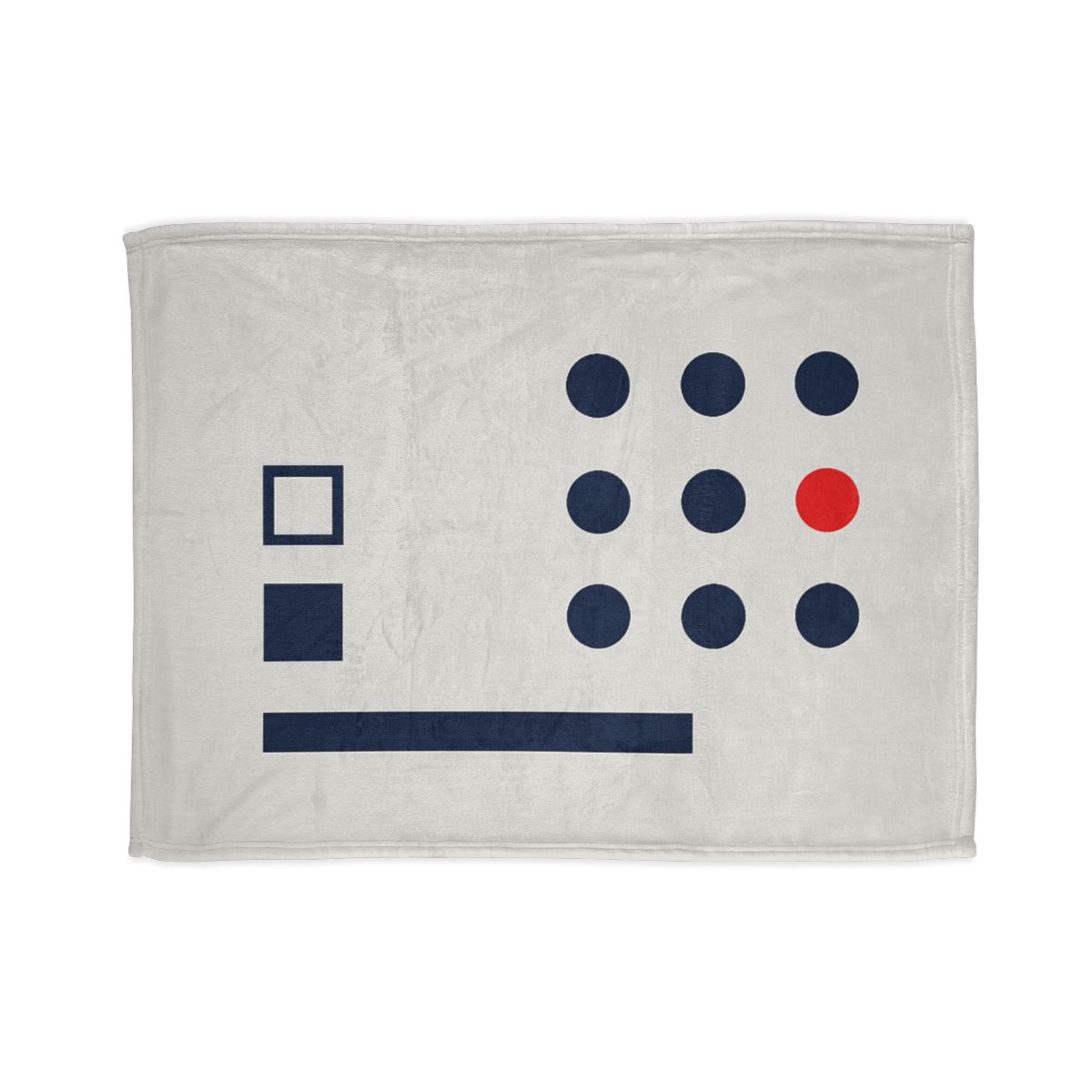 Missing Cell Dot Grid With Long Bar personalized cozy blankets