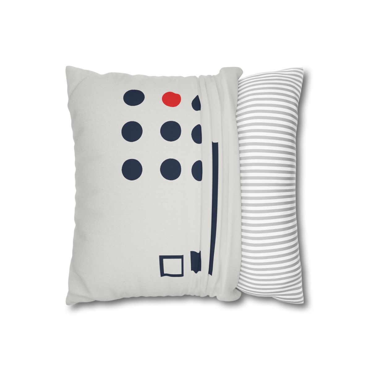 Missing Cell Dot Grid With Long Bar personalized pillow covers