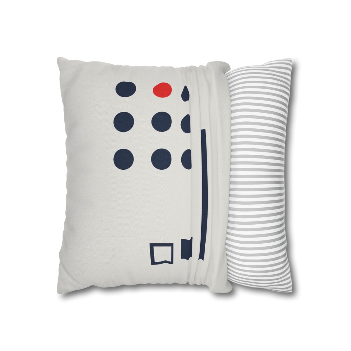 Missing Cell Dot Grid With Long Bar personalized pillow covers