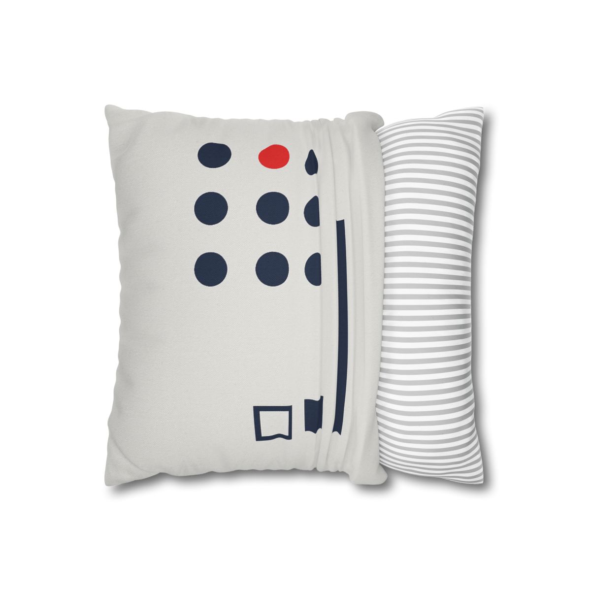 Missing Cell Dot Grid With Long Bar personalized pillow covers