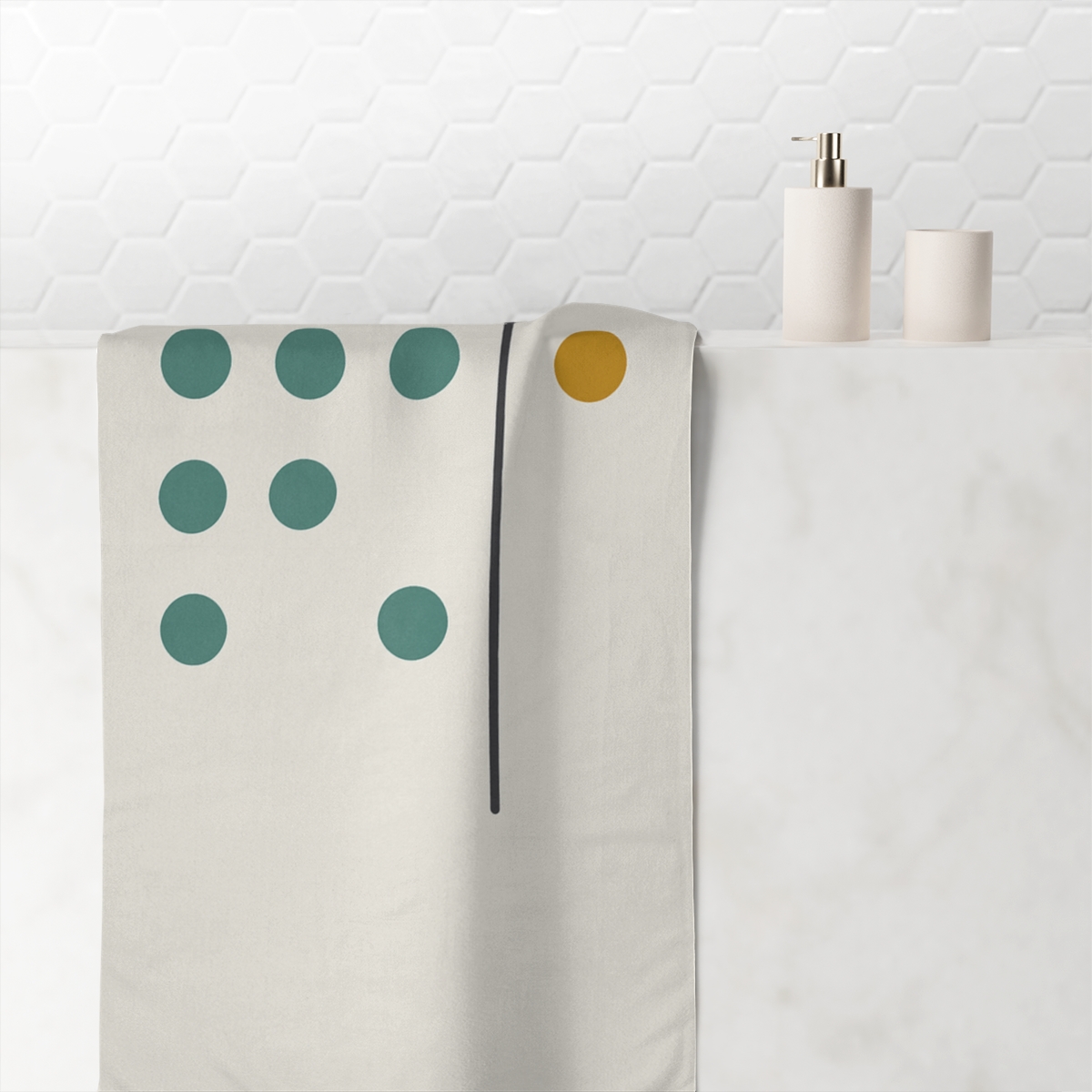 Missing Cell Dot Lattice personalized bath towels