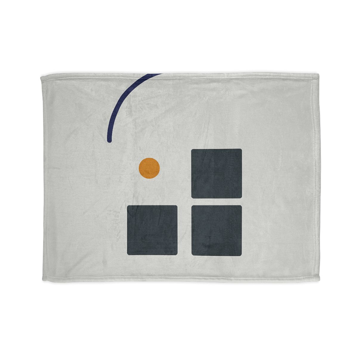 Missing Cell Grid With Offset Arc soft fleece blankets