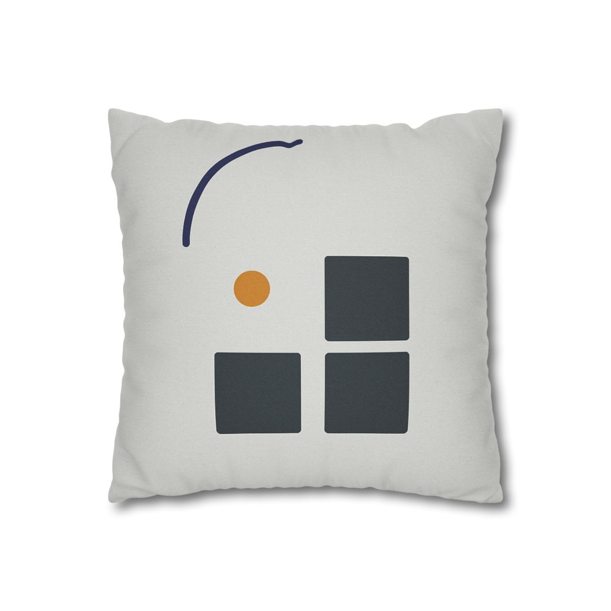 Missing Cell Grid With Offset Arc soft cotton pillow cases