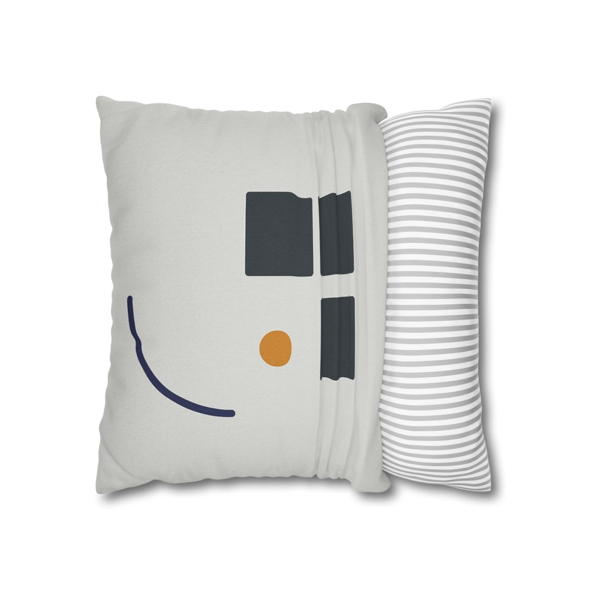 Missing Cell Grid With Offset Arc soft cotton pillow cases