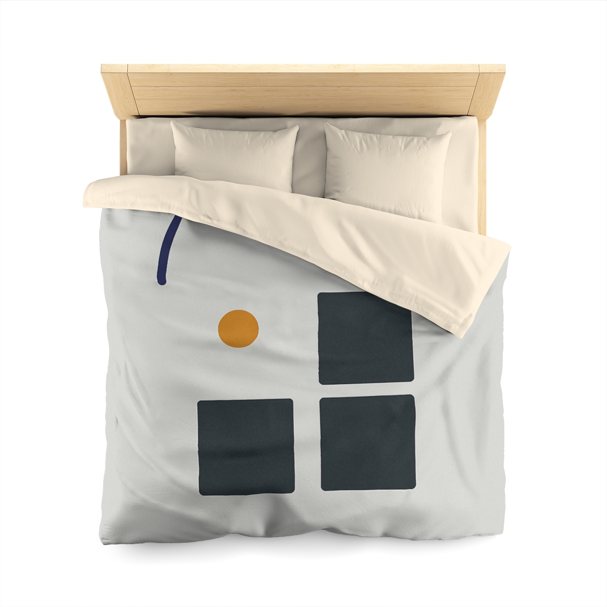 Missing Cell Grid With Offset Arc personalized bedding duvets