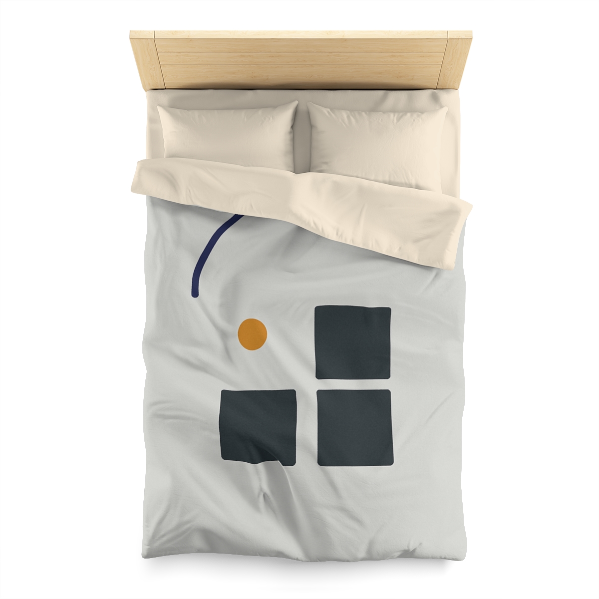 Missing Cell Grid With Offset Arc personalized bedding duvets