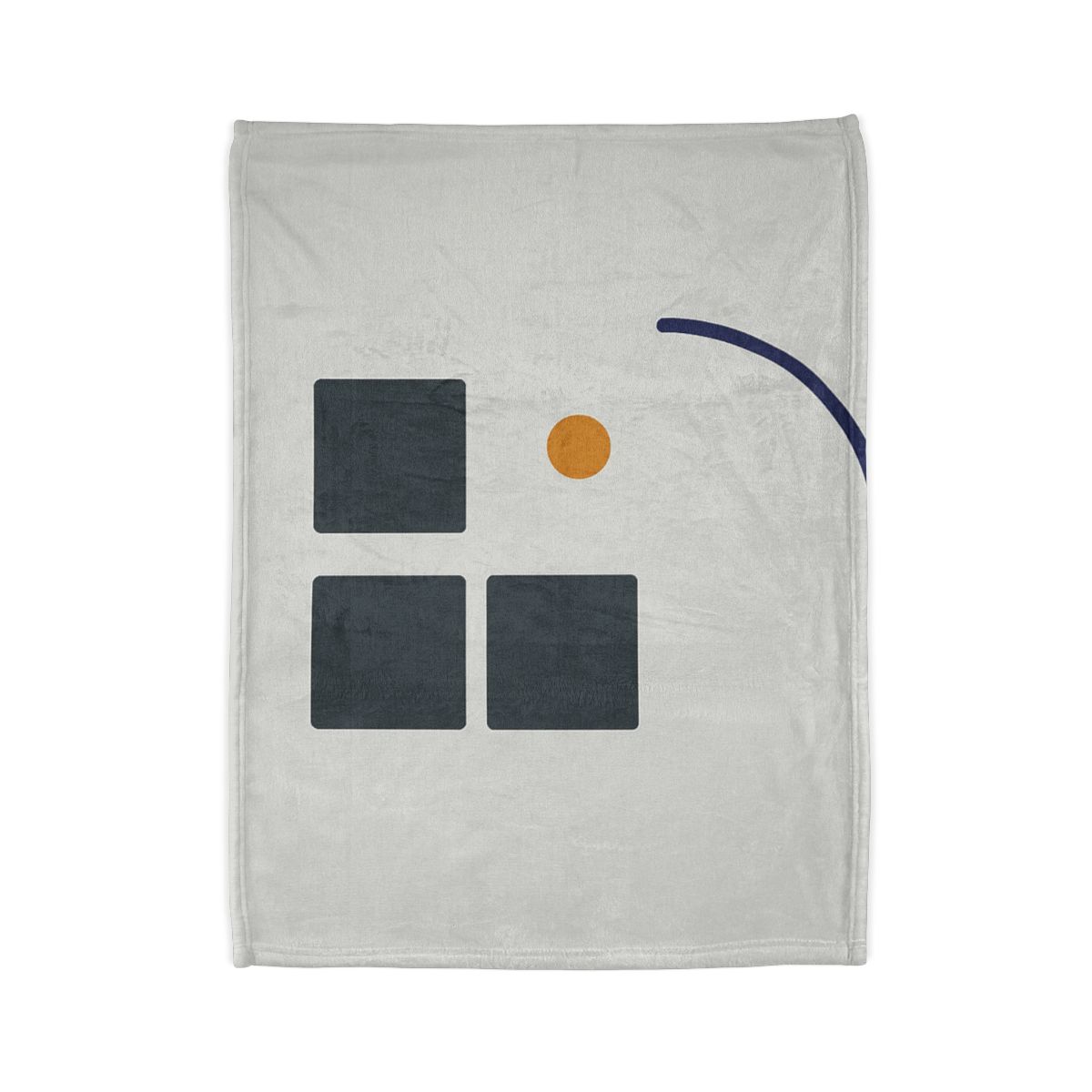 Missing Cell Grid With Offset Arc soft fleece blankets