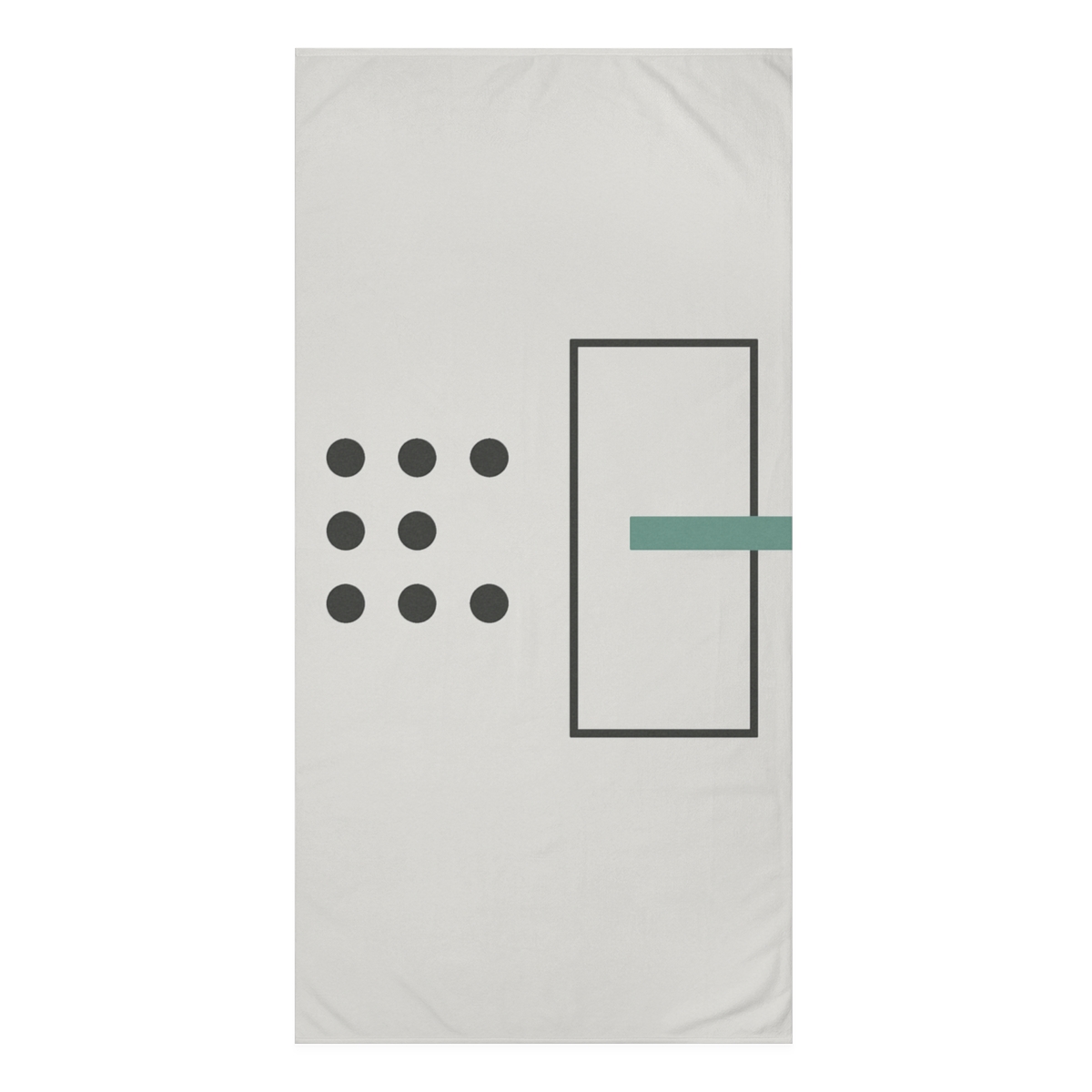 Missing Cell Grid With Quiet Frame decorative home towelscustom towels