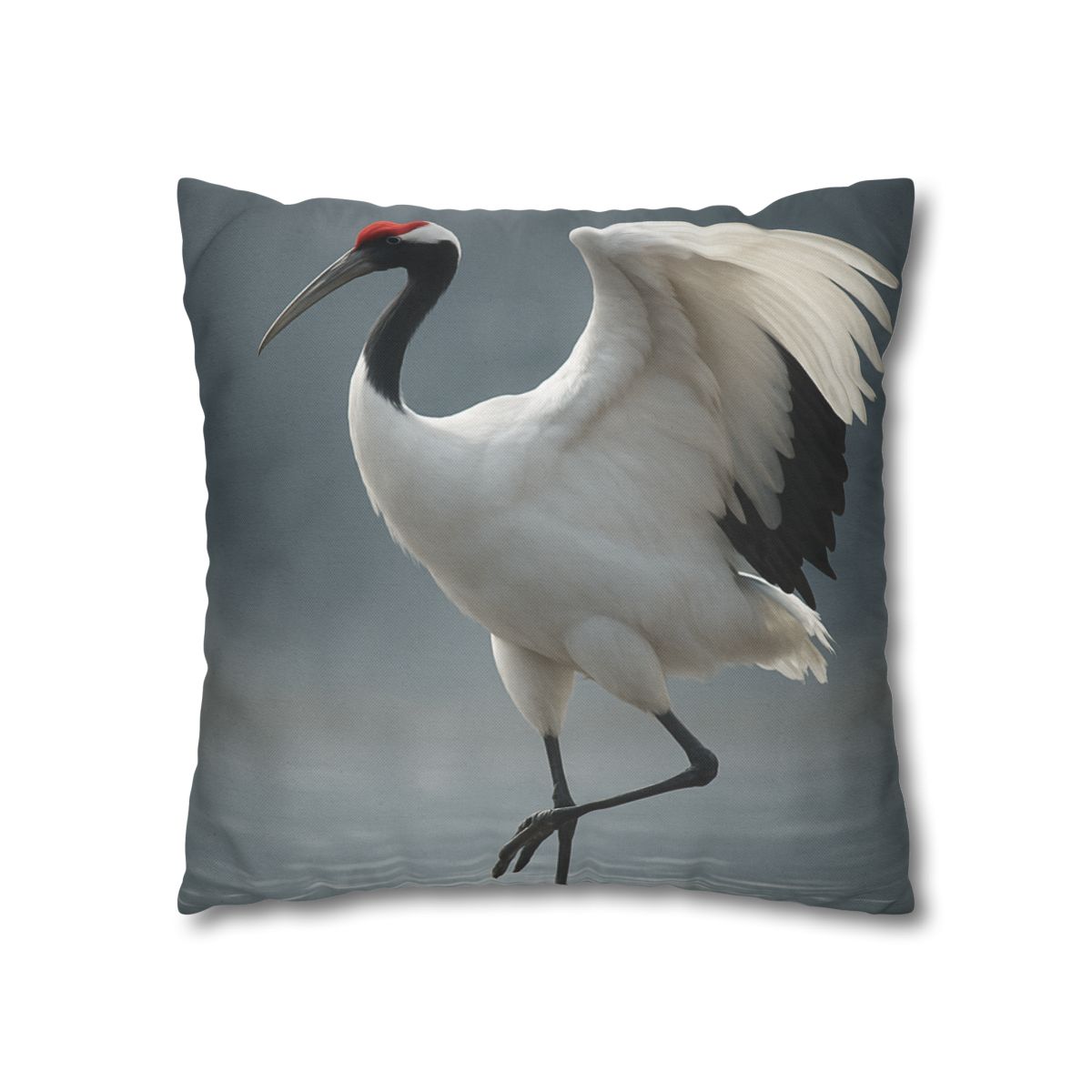 Mist Dancer Red Crowned Crane unique gift pillow cases