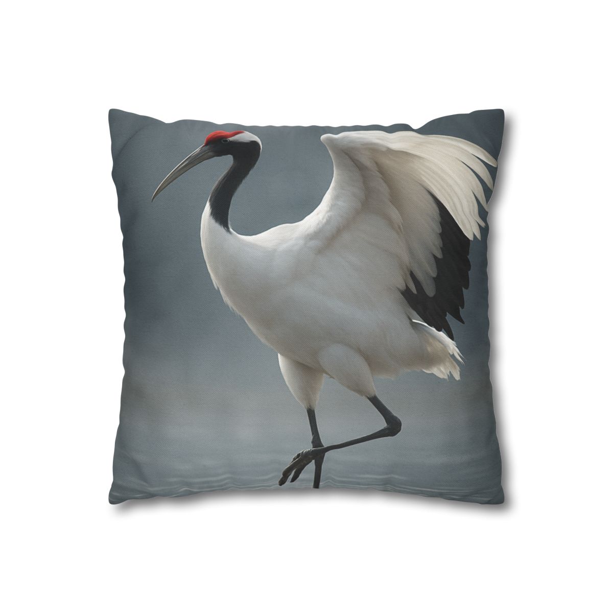 Mist Dancer Red Crowned Crane unique gift pillow cases