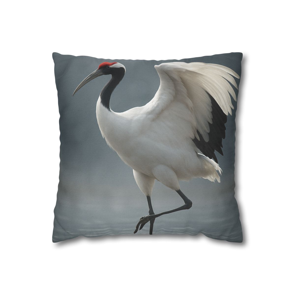 Mist Dancer Red Crowned Crane unique gift pillow cases