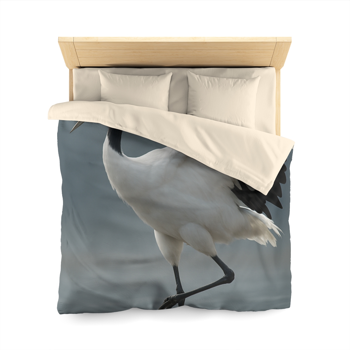 Mist Dancer Red Crowned Crane trendy bedroom duvets