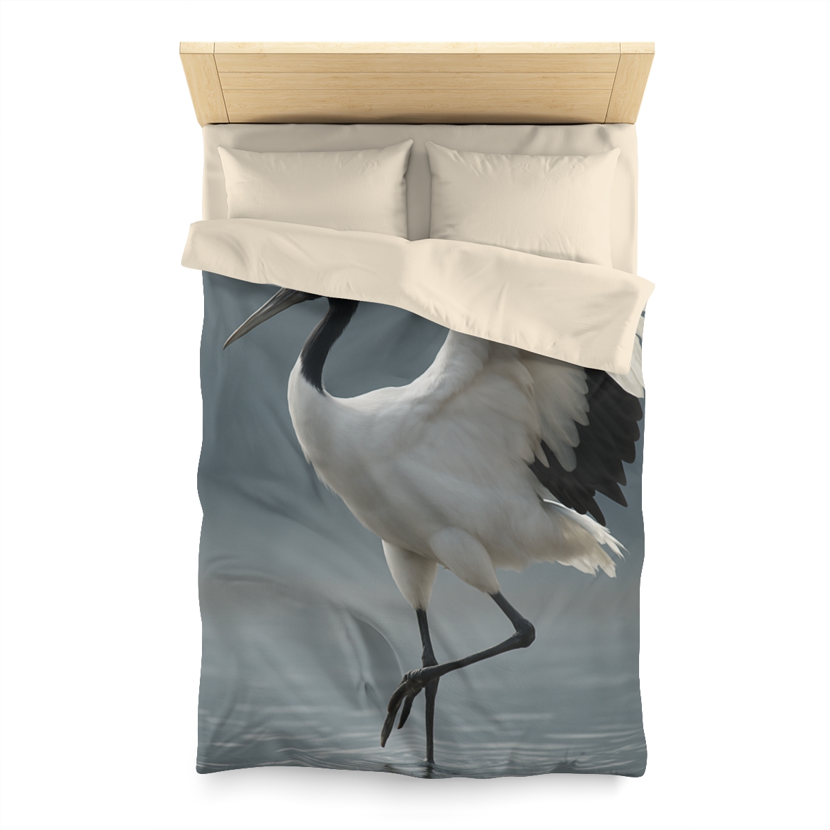 Mist Dancer Red Crowned Crane trendy bedroom duvets