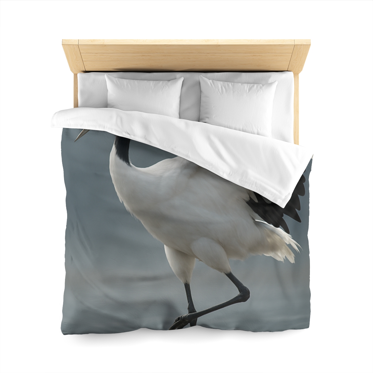 Mist Dancer Red Crowned Crane trendy bedroom duvets