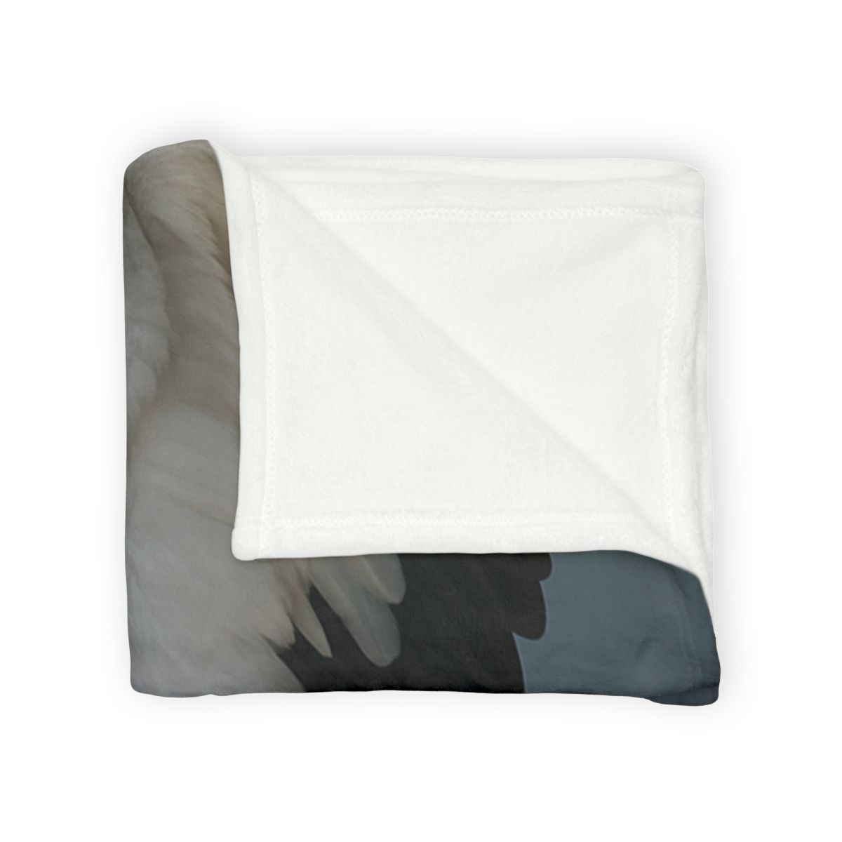 Mist Dancer Red Crowned Crane soft fleece blankets