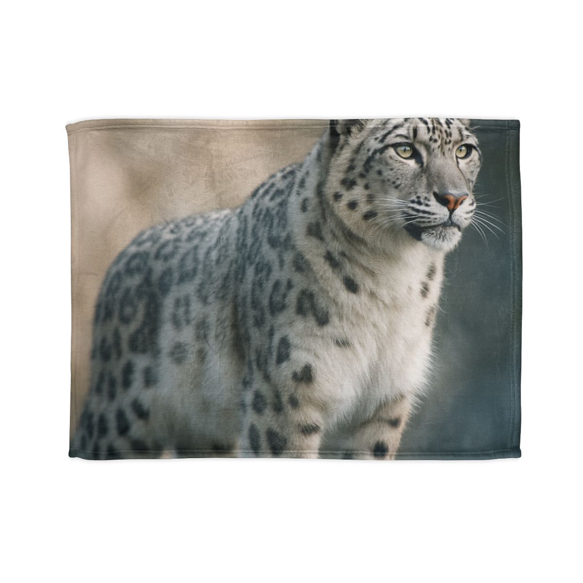 Mist Veil Snow Leopard trendy patterned blankets