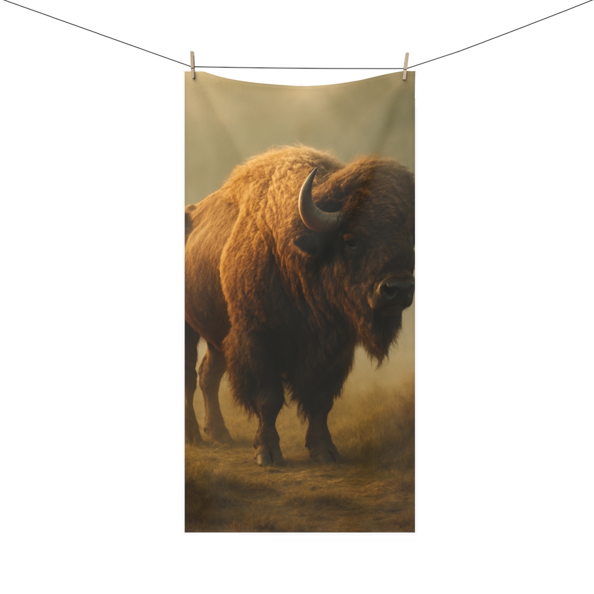 Misty Shadow Bison soft cotton towels